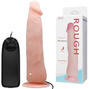 DV33B Soft Silicone Suction Vibrating Dildo