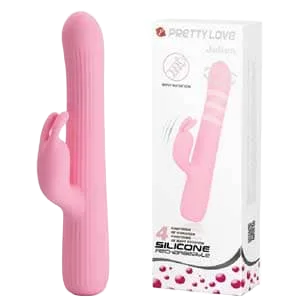 DV39G Powerful Rubbing & Rotating Silicone Vibrating Dildo