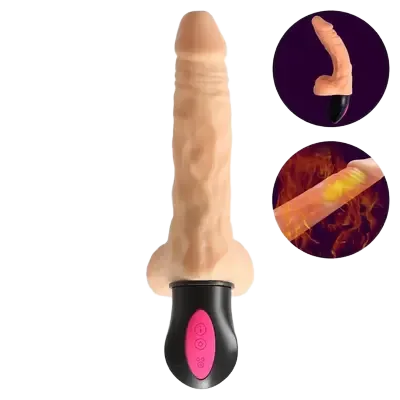 DV44G Heated Multi Speed Silicone Vibrator