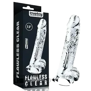 DV55N Transparent Wall-Suction Realistic Vibrating Toy