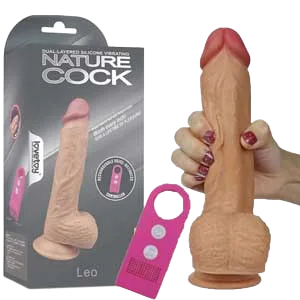 DV58G Large Vibrating Realistic Dildo Female Orgasm Multiple Climaxes