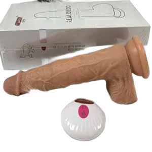 DV60D Remote Heated Vibrating Thrusting Realistic Dildo
