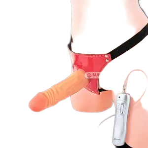 DV65B Hollow Strap-On Male Vibrating Penis Massive Intensity