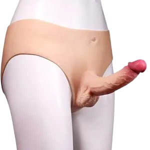 DV65Y Hollow/ Solid Strap-On Dildo for Male and Female Use