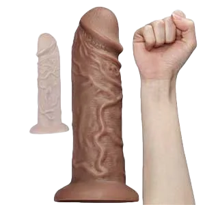 DV68D Extra Large Ribbed Dildo Female Intense Stimulation