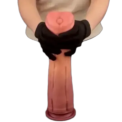 DV68R 30cm Platinum Silicone Giant Dildo Strong Suction Base