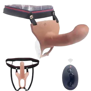 DV70 Hollow Strap-On Vibrating Remote Control Rechargeable
