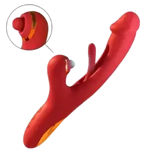 DV73D Safe Silicone Vibrating G-spot Oral Clitoris Stimulator