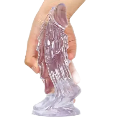 DV74C Transparent Dragon Head Large Silicone Realistic Dildo