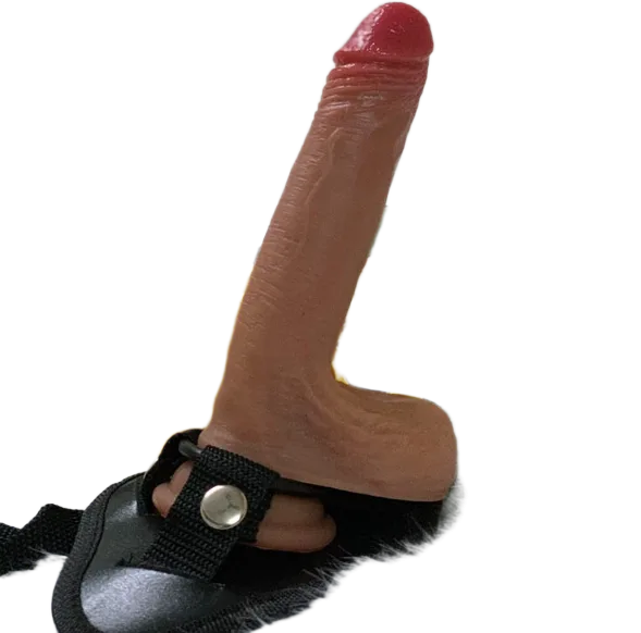 DVD 06 Soft Silicone Strap-On Realistic Dildo for Lesbians