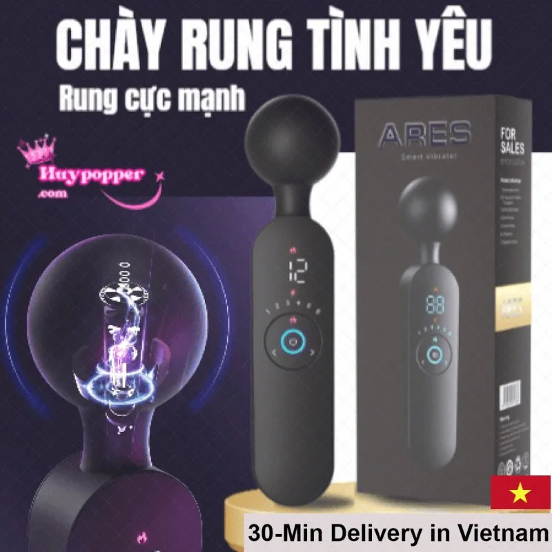 Eagle 12-Speed Heated Vibration Massage Wand Lightweight Toy