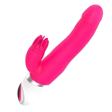 EASY.LOVE Heated Licking Thrusting Medical Silicone Dildo