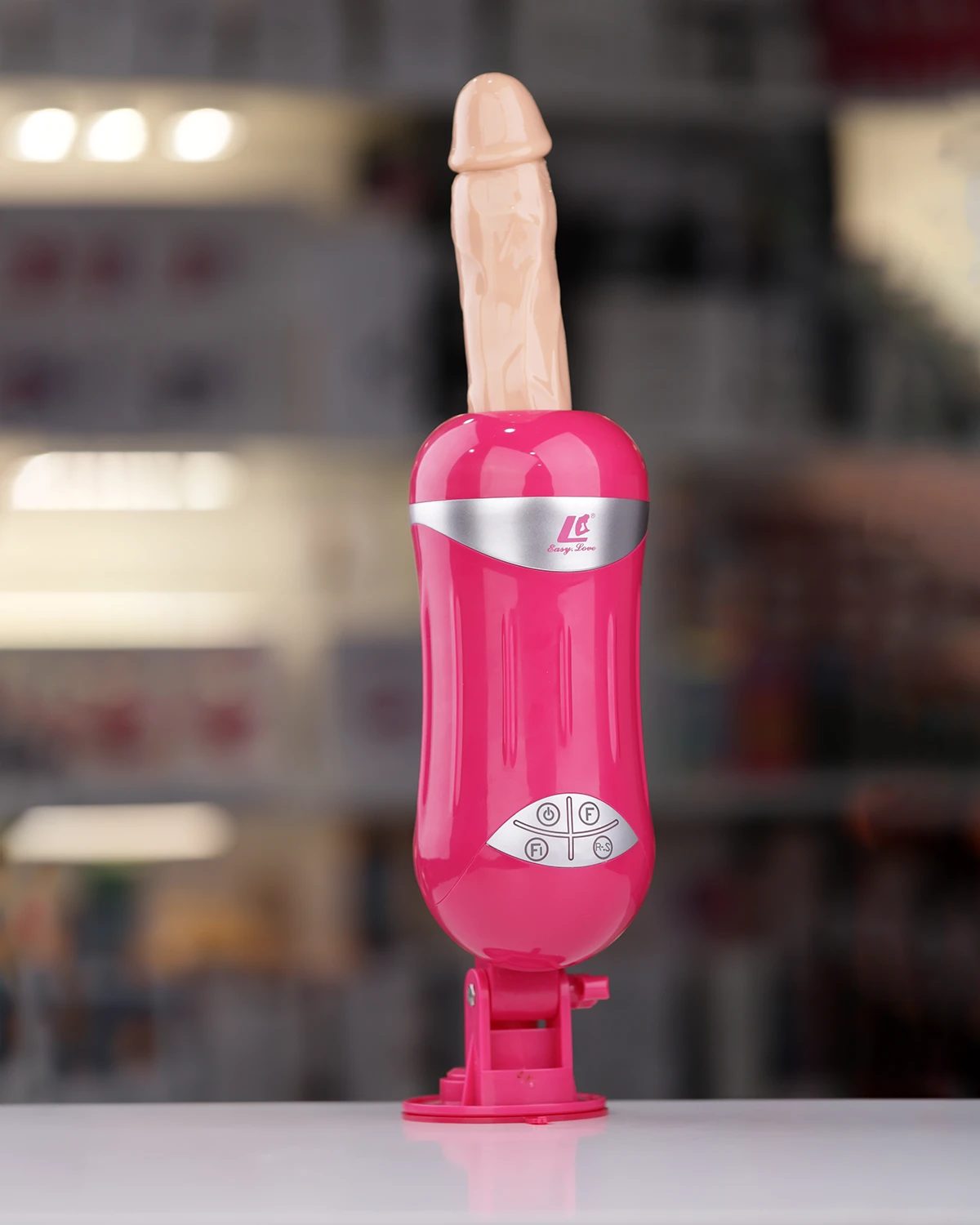 EasyLove HighTech Wall Mounted Thrusting Dildo with 10 Modes — photo 5