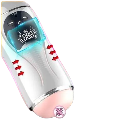 Edana Dual-Ended Vibrating LCD Masturbation Cup