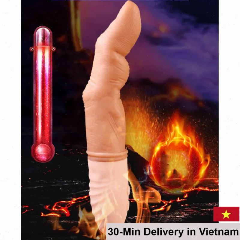 Edsel Heated Multi-Function Finger Vibrator Silicone Toy