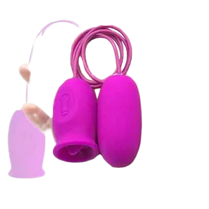 EG30E Dual Head Licking Tongue Clitoris Nipple Vibrator
