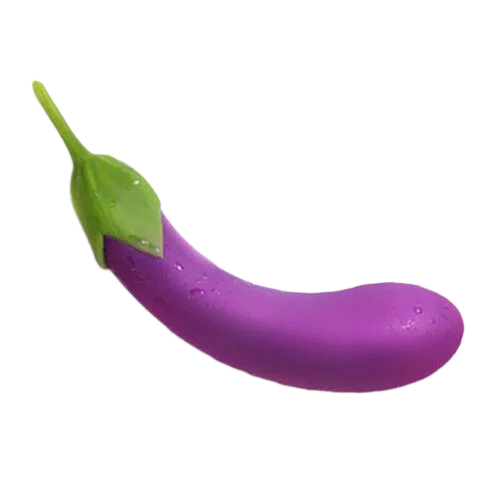 Eggplant Shape Concealed Realistic Handheld Vibrator