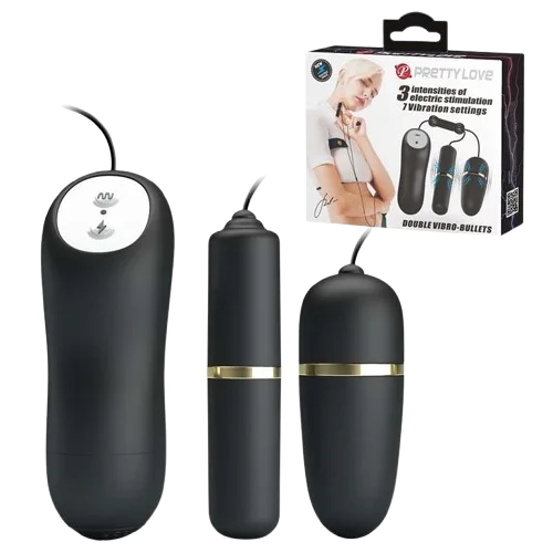 Electric Prettylove Dual Vibrating Remote Control Eggs