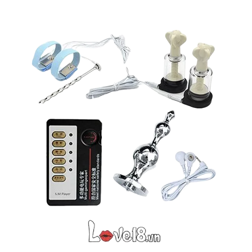 Electric Pulse BDSM Kit Sensual Erotic Pleasure Stimulator