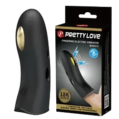 Electric pulse finger vibrator 7 modes silicone