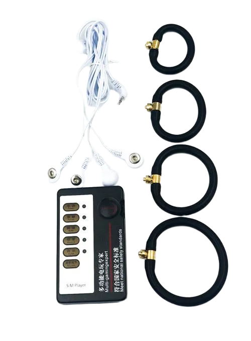 Electric Pulse Penis Ring Silicone C-Ring Erection Booster