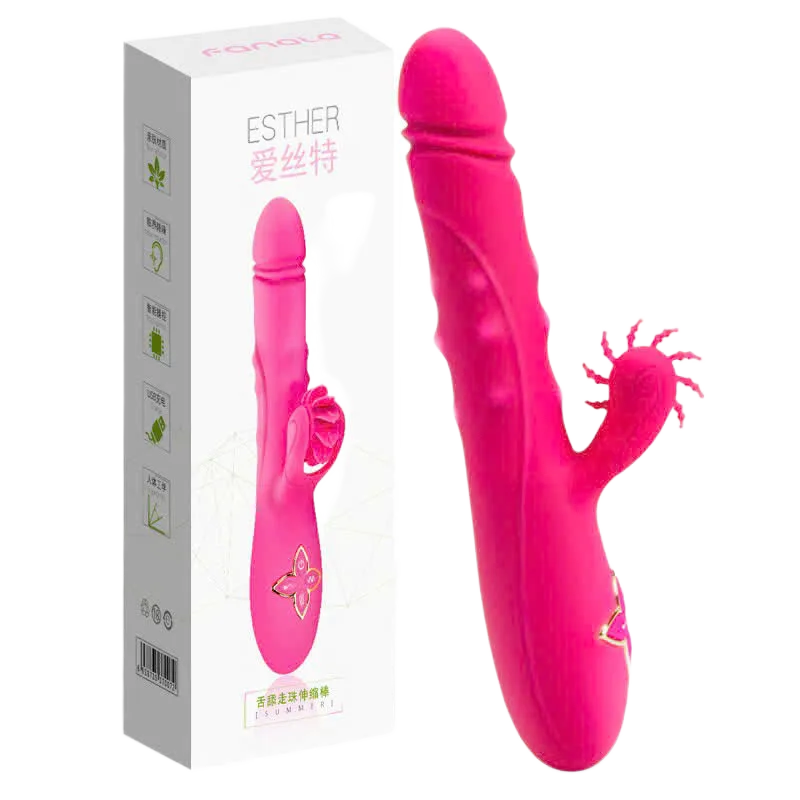 Esther Heated Licking Vibrator Silicone Medical Grade 15cm
