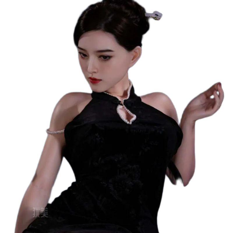 Evelyn 158cm Silicone Realistic Love Doll in Elegant Cheongsam