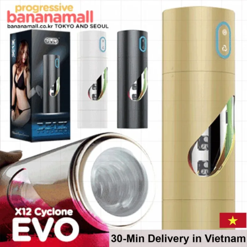 EVO X12 Cyclone 360 Rotating Automatic Male Silicone Masturbator