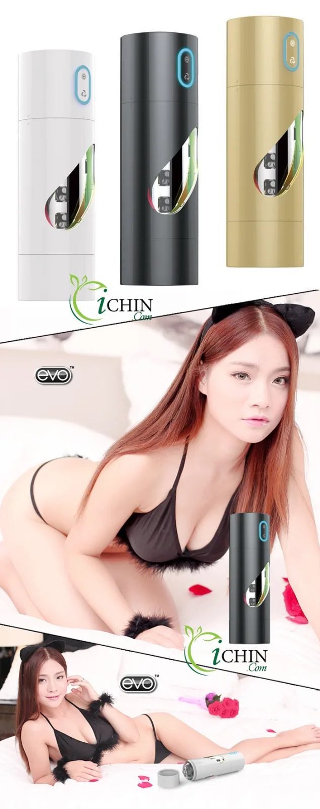 EVO X1Z rotating licking male masturbator rechargeable intense sensation — photo 2