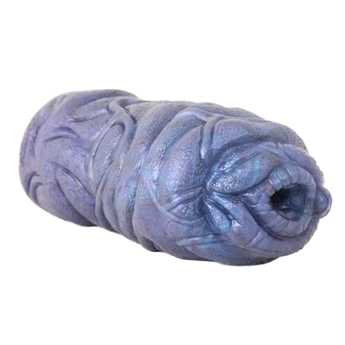 FAAK Blue Silicone Realistic Anal Masturbator Male Pleasure