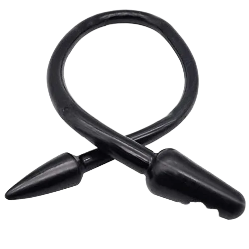 FAAK Double Head Black Silicone Vibrator Lesbian Couple Toy