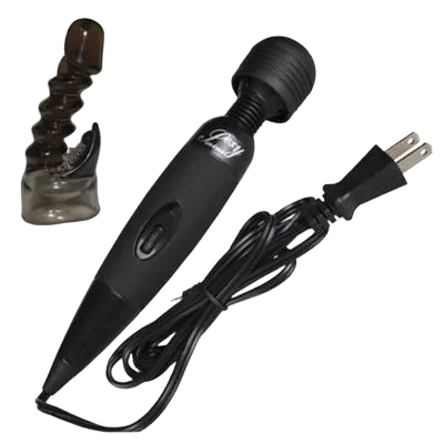 Fairy Black Powerful Massage Wand Vibrator Compact