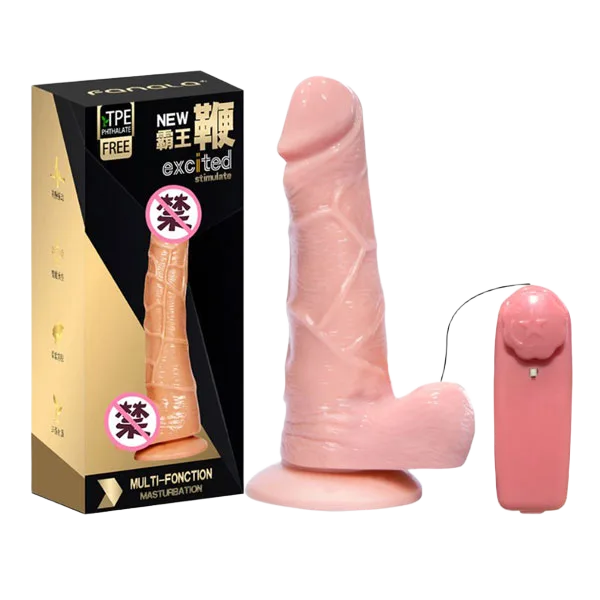 Fanala Excited 8.5 Inch Wall Mounted Vibrating Battery Dildo