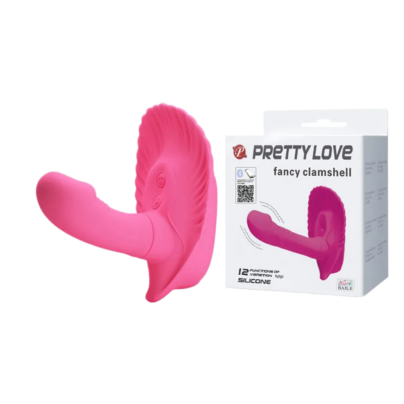 Fancy Clamshell 7cm 12-Mode Vibrating G-Spot Massager