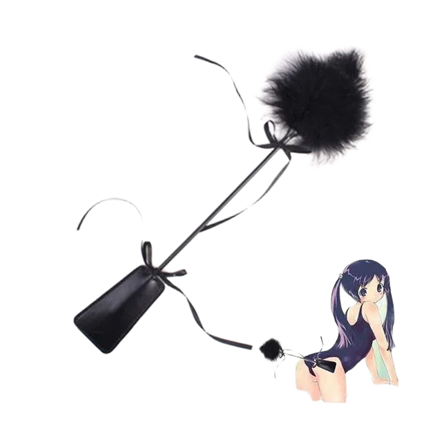 Feather Tickler with Leather Strap Sensual Tease