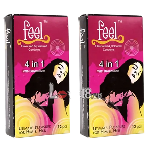 Feel Strawberry Flavored Delay Condom 12pcs Longer Sex