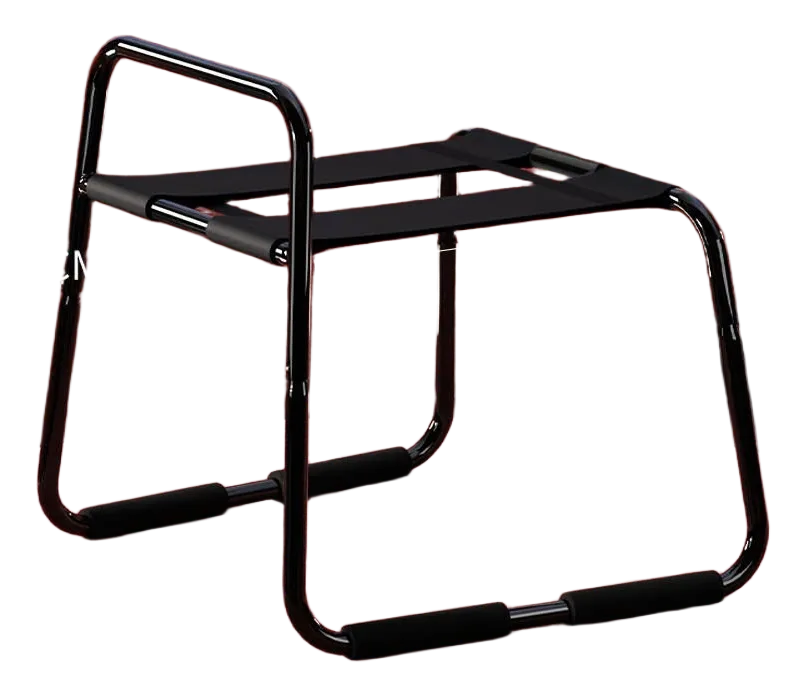 Female Masturbation Chair with Armrest Metal Fabric Easy Use