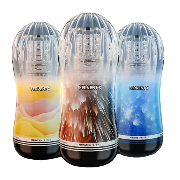 Fervent Transparent Studded Silicone Pocket Pussy