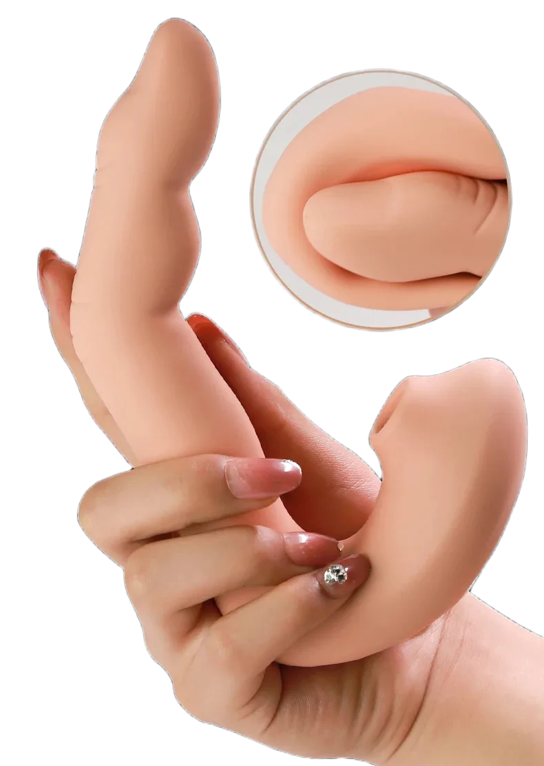 Finger Vibrator G Spot Heated Licking Silicone Toy