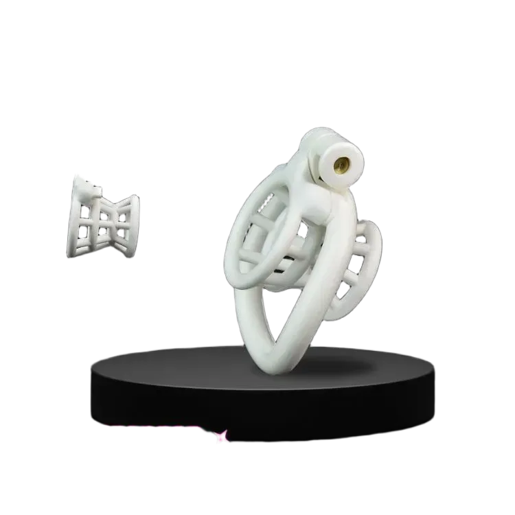 Fish Basket Design Stainless Male Chastity Lock