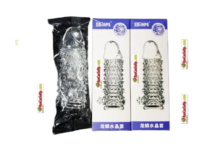 Fish Scale Pattern Stimulating Reusable Silicone Condom