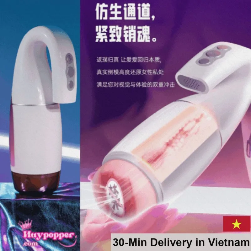 Flamigo Motorized Strong Sucking Soft Silicone Masturbator