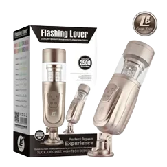 Flashing Lover Male Masturbator 10 Frequencies Vibration Rotating