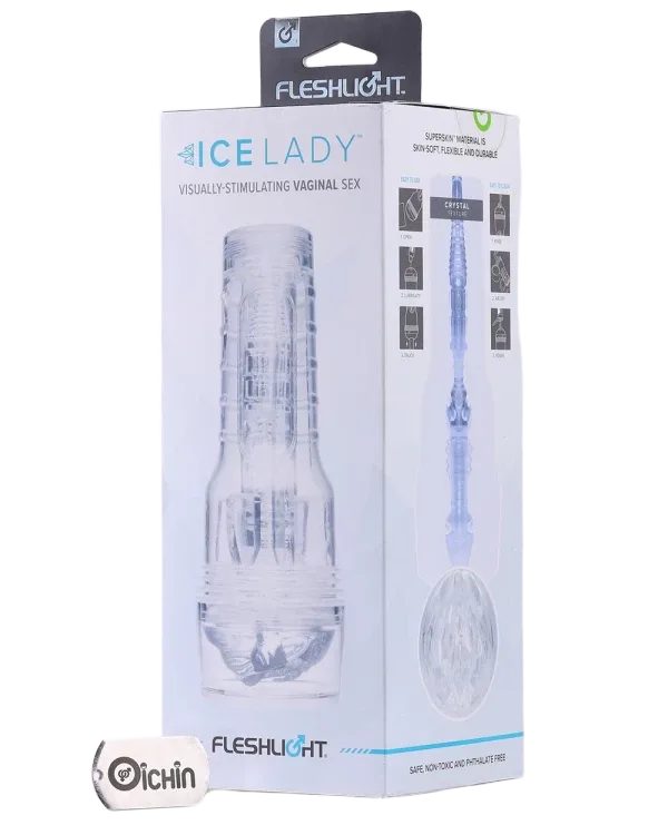 Fleshlight Ice Lady Crystal Clear Realistic Masturbator Premium Silicone