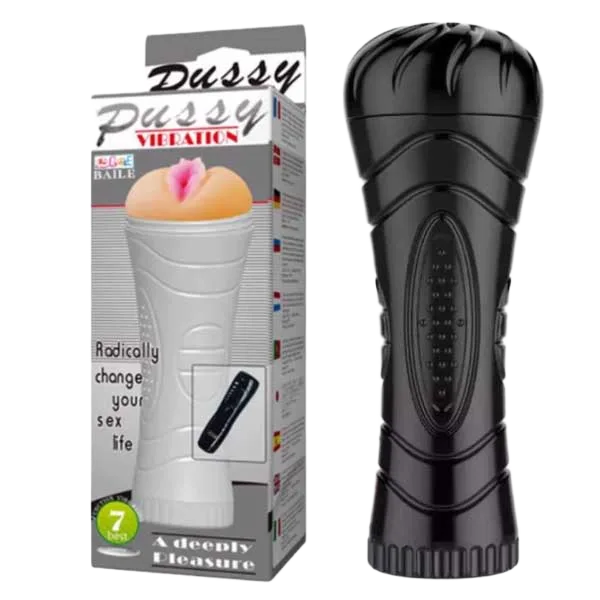 Fleslight Pussy LED Concealed Vibrator High Elasticity Waterproof