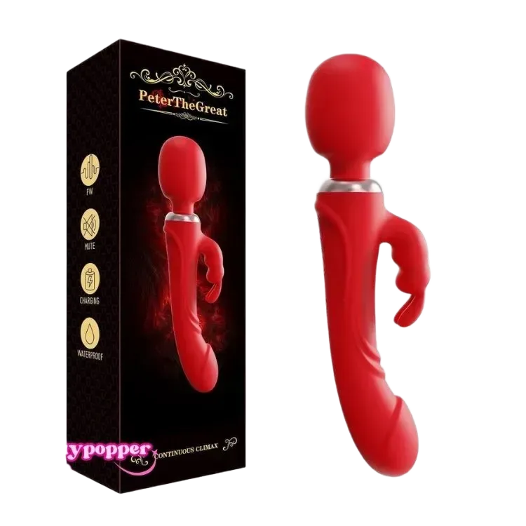 Flora Love Wand Dual Head Rabbit Clitoral G-Spot Stimulator