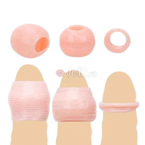 Fore Skin Penis Extender Sleeve Large Head TPE Material