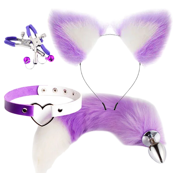 Fox cosplay costume set for playful sexy transformation