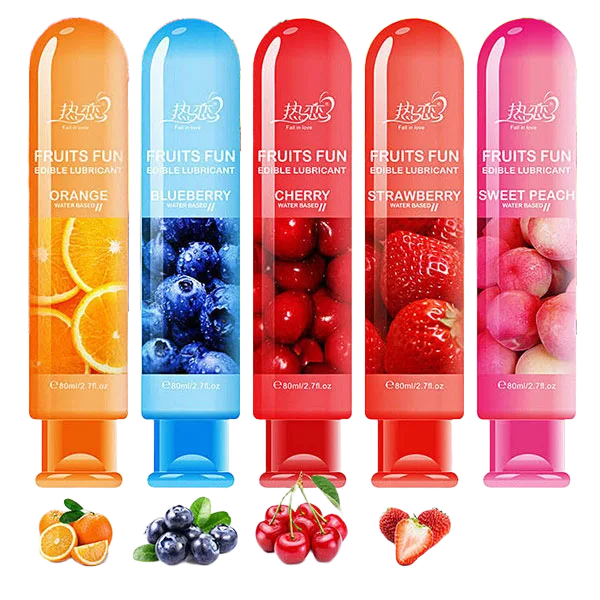 Fruits Fun 80ml Edible Flavored Lubricant Variety Pack