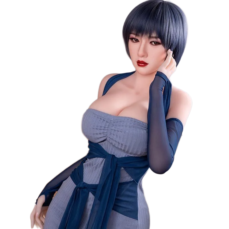 Full Body Chin Sun 145cm Blue Hair Anime Style Premium Doll